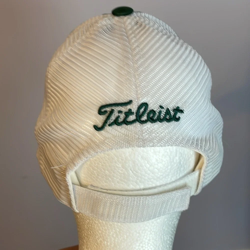 Titleist Foot Joy Green White Mesh Back Baseball Hat Cap OS